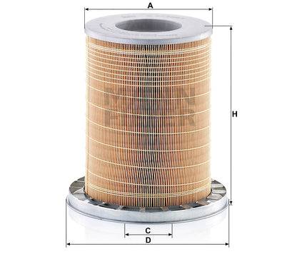 Luftfilter Mann Hummel - C 23 589/1 passend zu JOHN DEERE