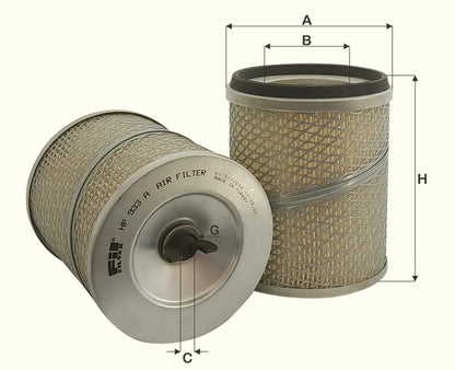 Luftfilter Fil Filter - HP933A passend zu CATERPILLAR