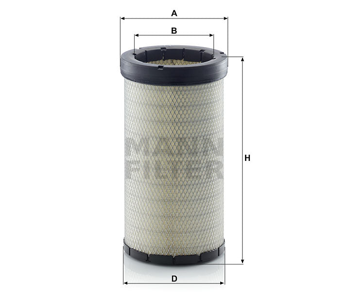 Luftfilter Mann Hummel - CF 22 160 passend zu CATERPILLAR