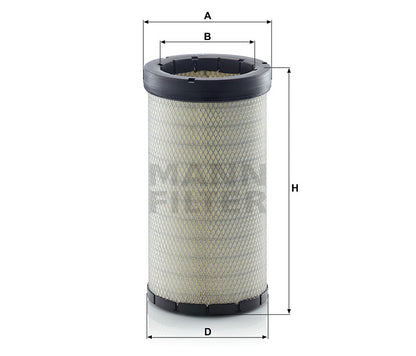 Luftfilter Mann Hummel - CF 22 160 passend zu CATERPILLAR