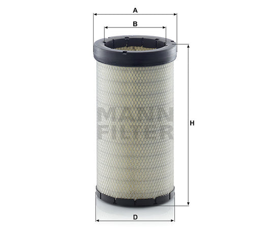 Luftfilter Mann Hummel - CF 22 160 passend zu CATERPILLAR
