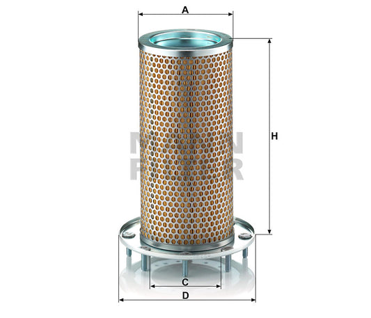Luftfilter Mann Hummel - C 16 140 passend zu CATERPILLAR