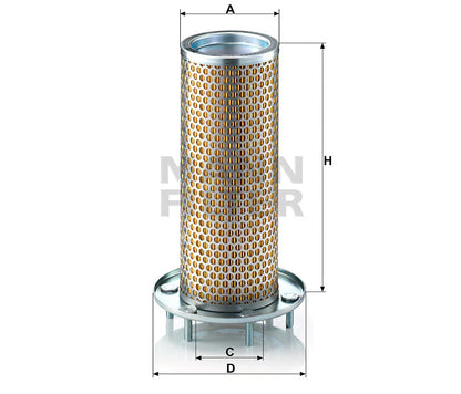 Luftfilter Mann Hummel - C 1371 passend zu CATERPILLAR