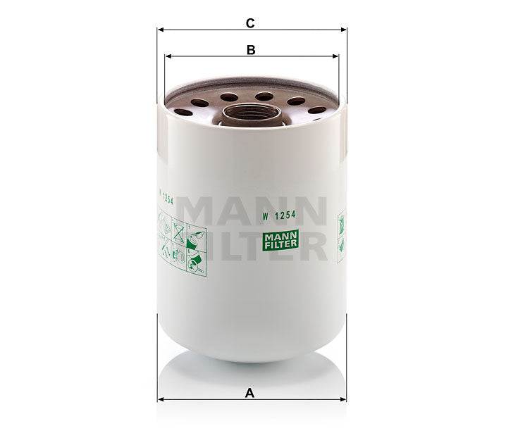 Luftfilter Mann Hummel - W 1254 x passend zu KOMATSU