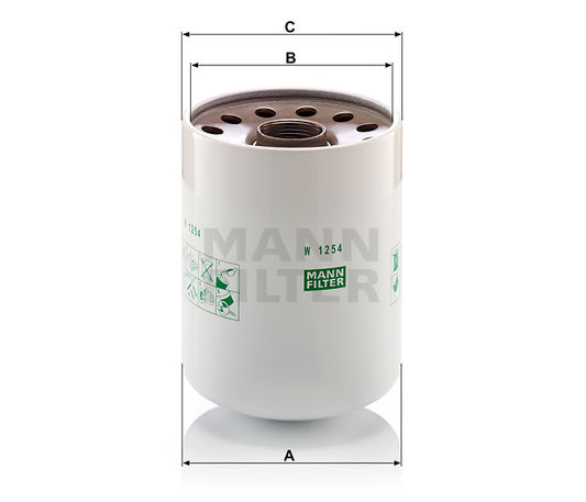 Luftfilter Mann Hummel - W 1254 x passend zu KOMATSU