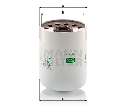 Luftfilter Mann Hummel - W 1254 x passend zu CASE/CASE IH
