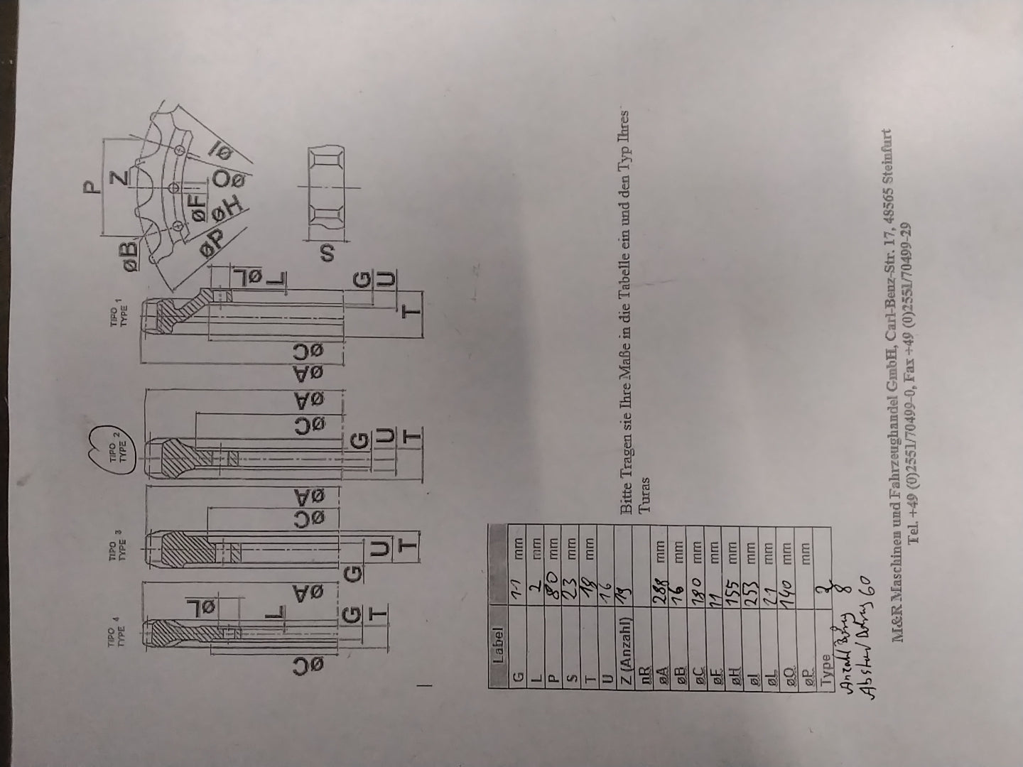 Turas Kettenrad für Schaeff 5527640010