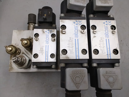 Monoblock Nivellierung mit Atos Ventilen SDHI-071423 und SDHI-0610/A 23 auf Atos 012571 09/10 MS-45