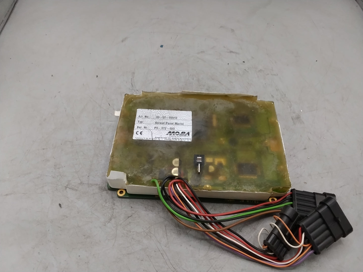 MOBA Mobile Automation Screed Panel Marini 03-07-50010 - neu