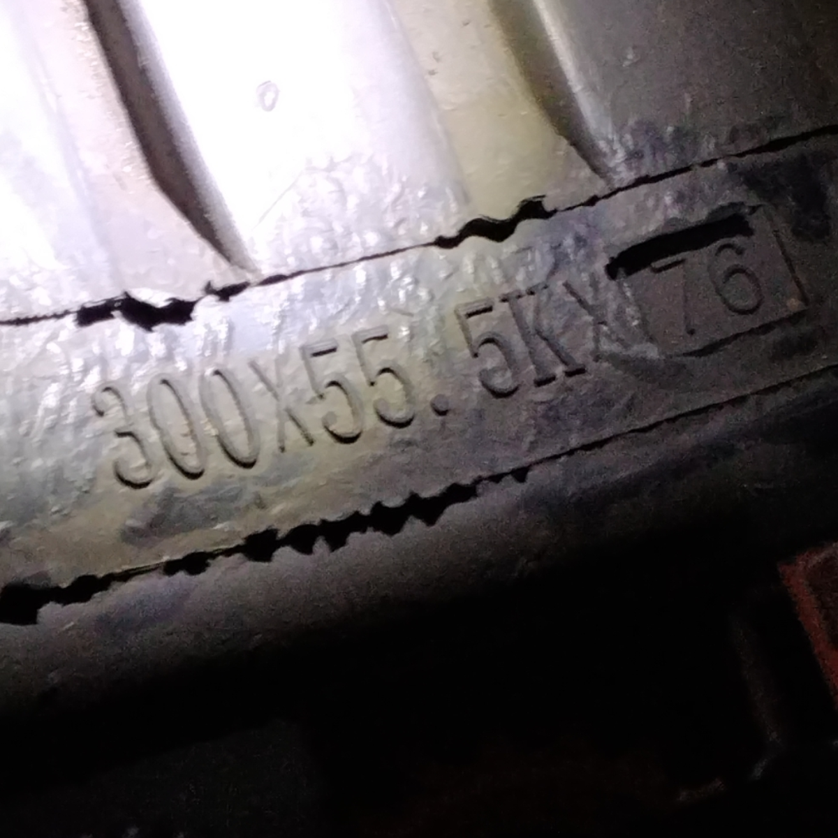 Gummikette 300x55,5x76Y für Yanmar B25V
