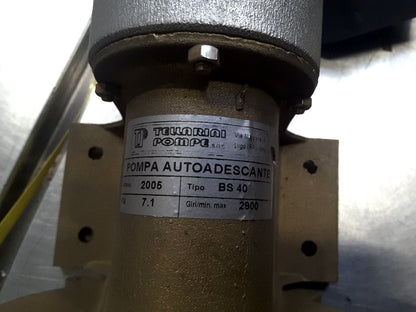 Tellarini Pompe BS 40 selbstansaugende Wasserpumpe für hydraulischen Antrieb