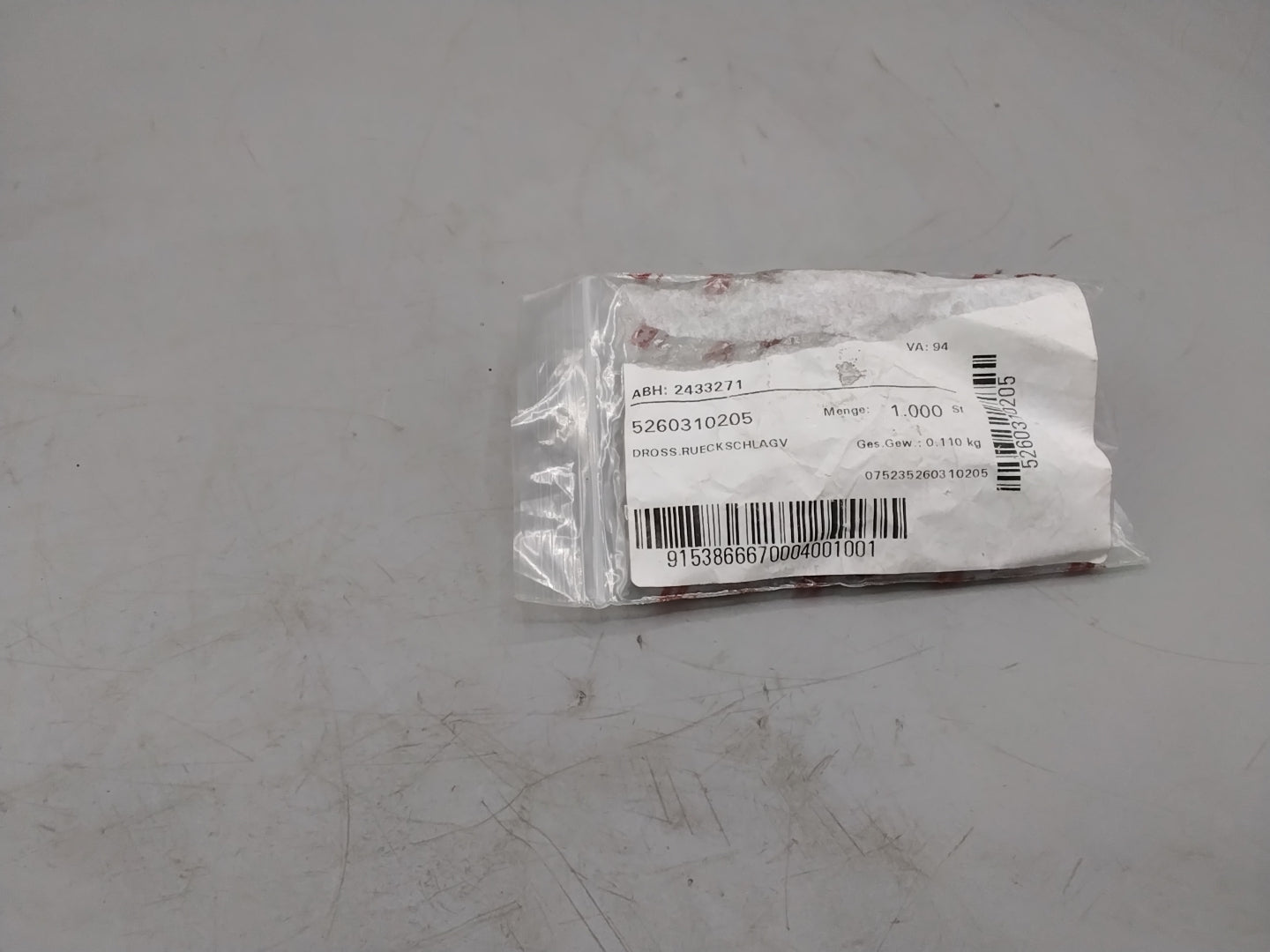 Unbekannt DrosselrÃ¼ckschlagventil 5260310205  - neu