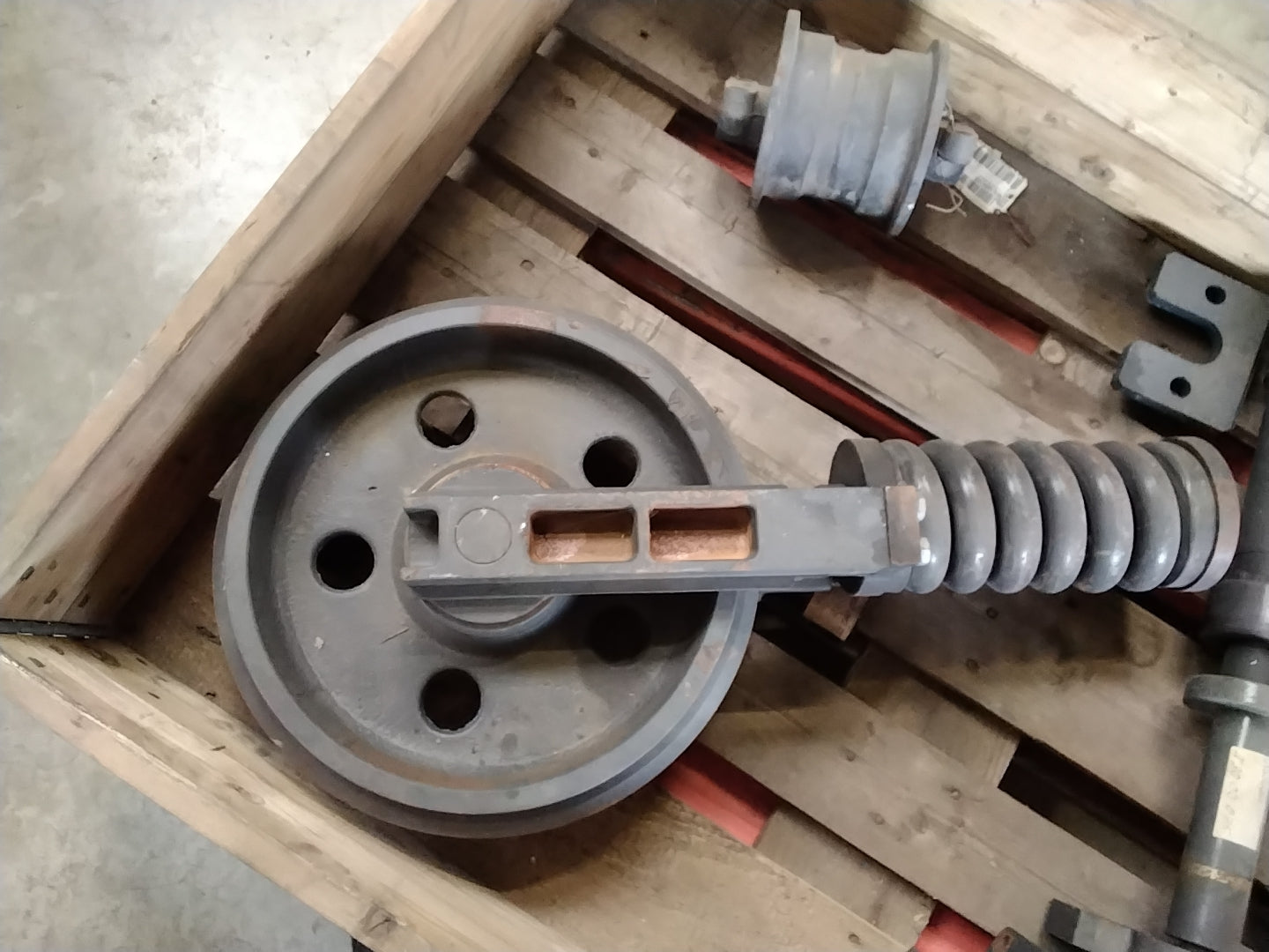 Leitrad mit Federpaket