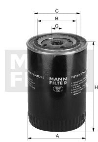 MANN-FILTER W 920/11 Spin-On-Wechselfilter für Ölkreislauf